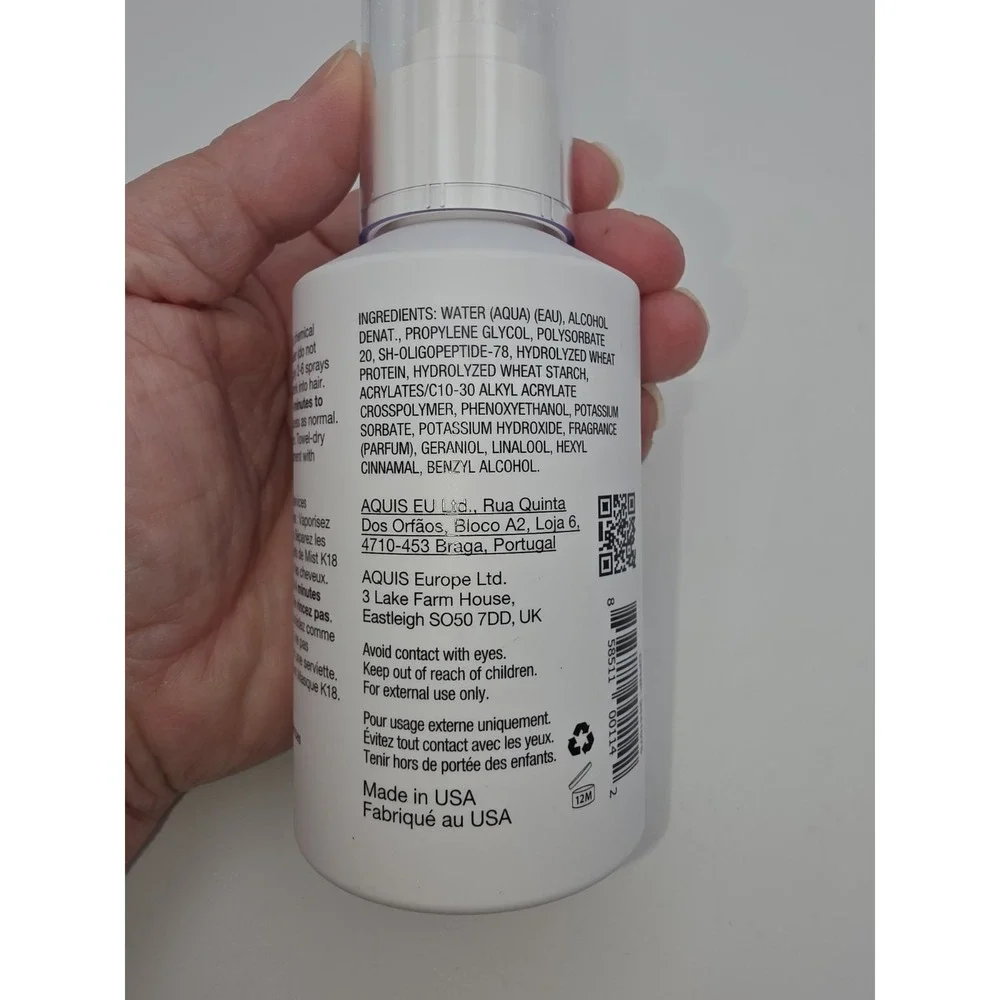 K18 Biomimetic Hairscience Professional Molecular Repair Hair Mist  5 fl oz